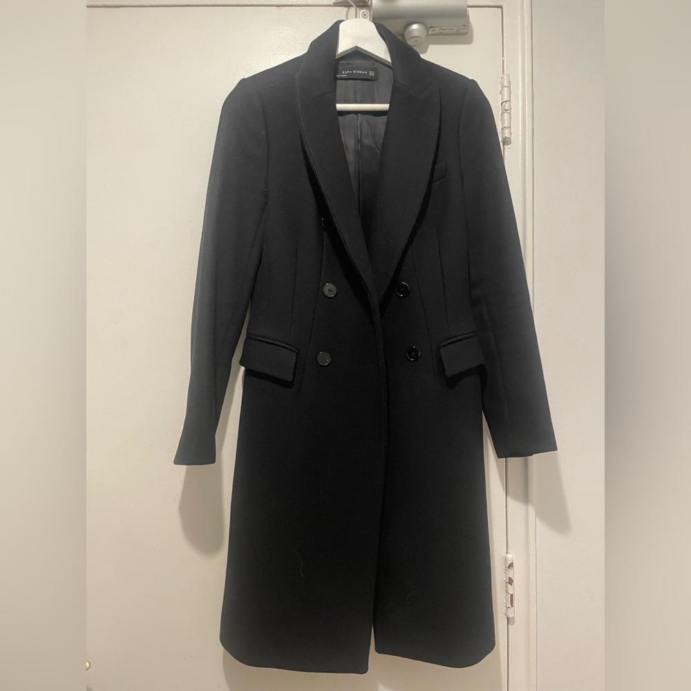 Zara Classic Black Coat